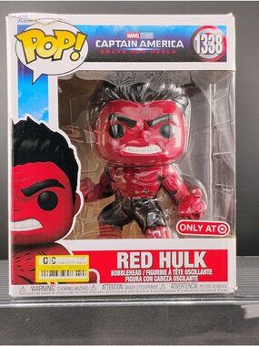 Funko Pop Marvel Red Hulk 1338 Captain America Grave New World Exclusive New